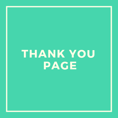 Thank you page