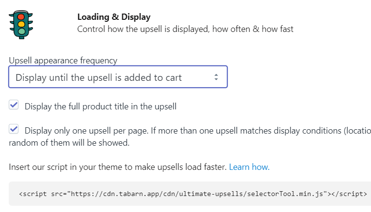 Loading & Display