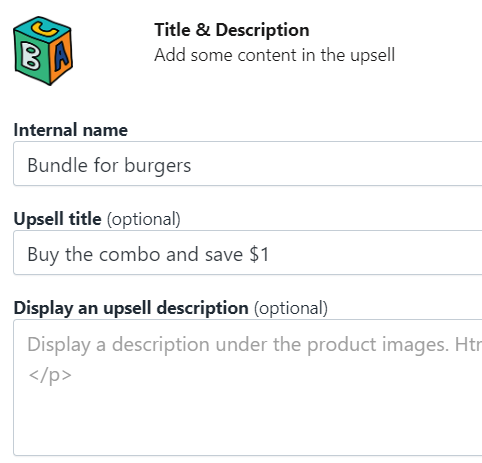 Title and Description